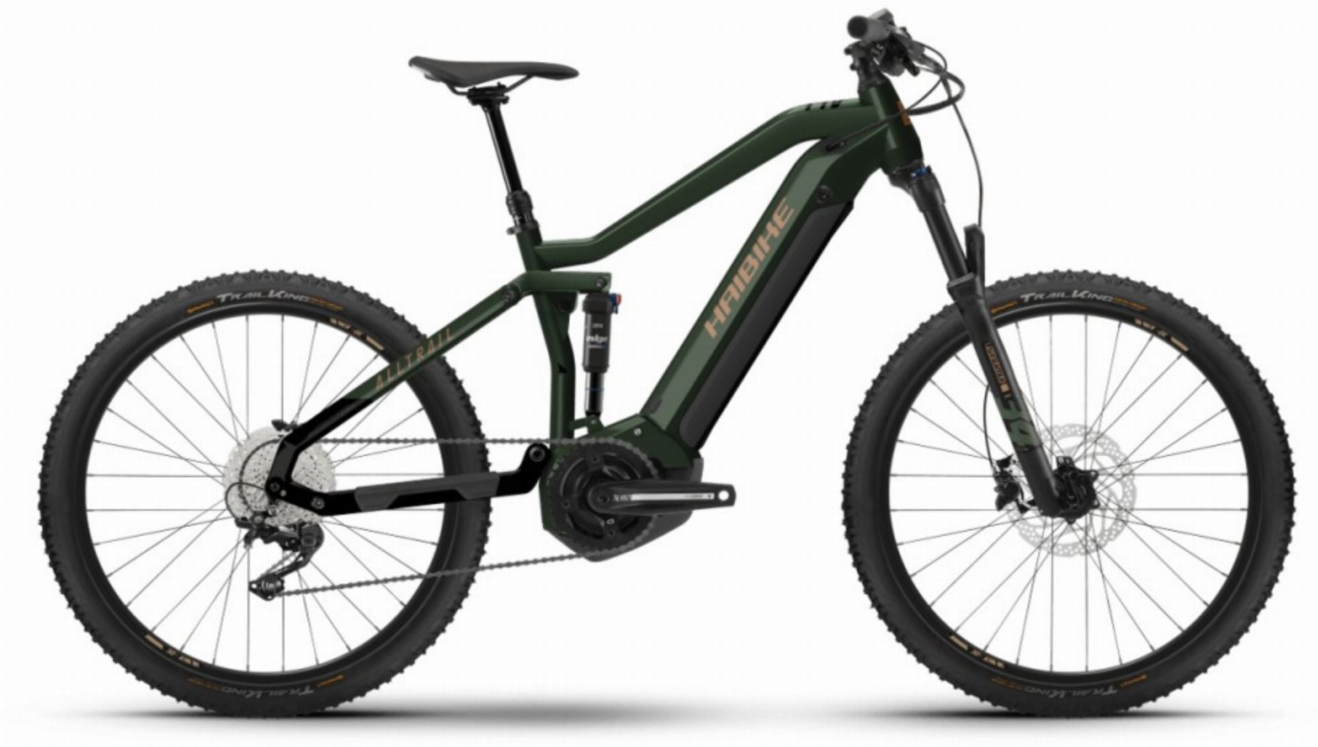 Haibike AllTrail 4 630 Wh E-Bike Fully 27,5" matte green metal gld black - 52 cm