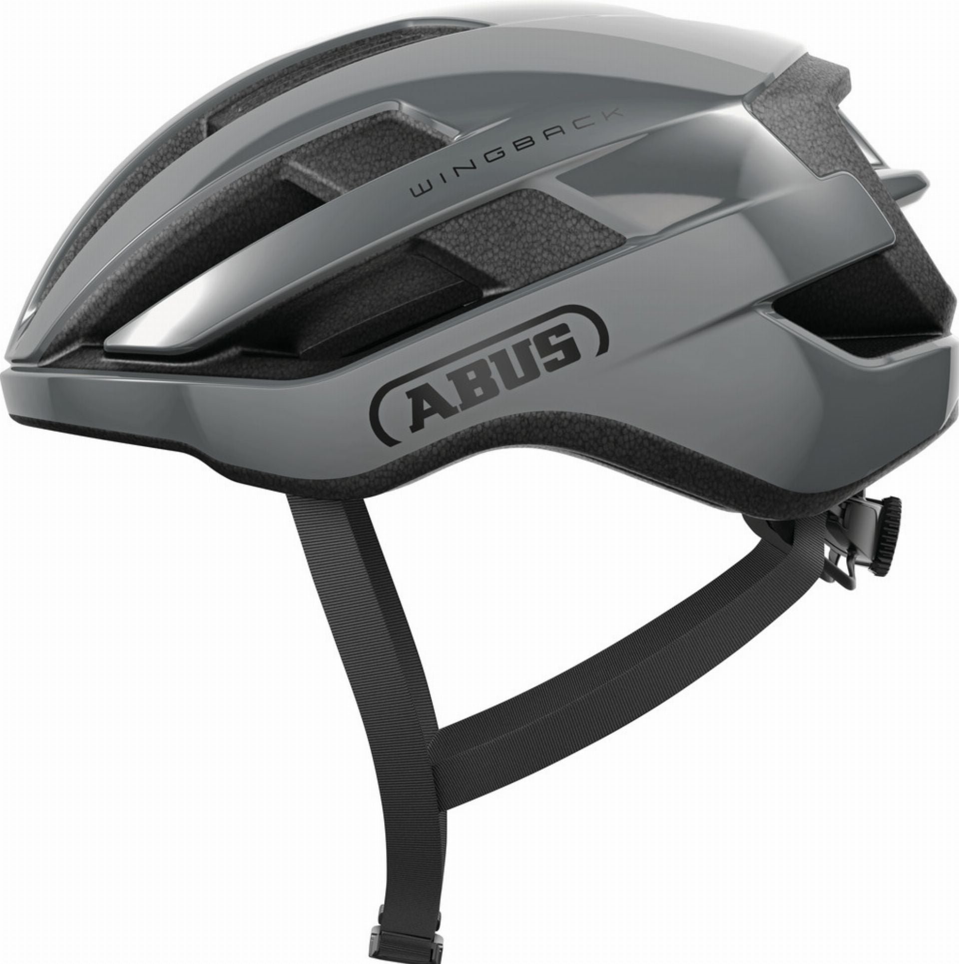 Abus WingBack Rennrad-Helm race grey - M (54-58 cm)