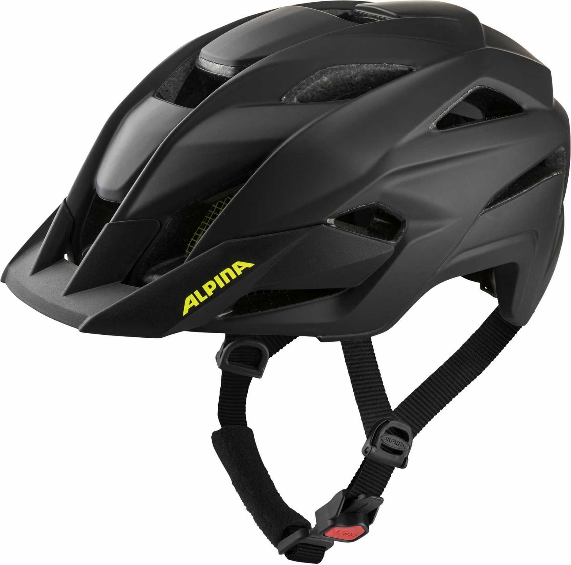 Alpina Kamloop MTB-Helm black-neon-yellow matt - 51-55 cm