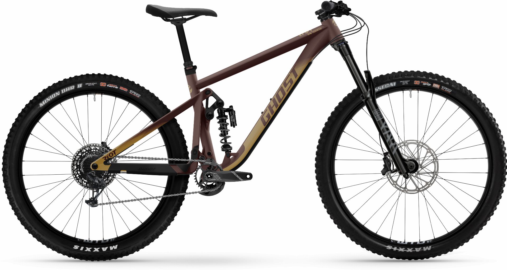 Ghost Riot EN Essential MTB-Fully met. rust dark red / light dust - matt - M