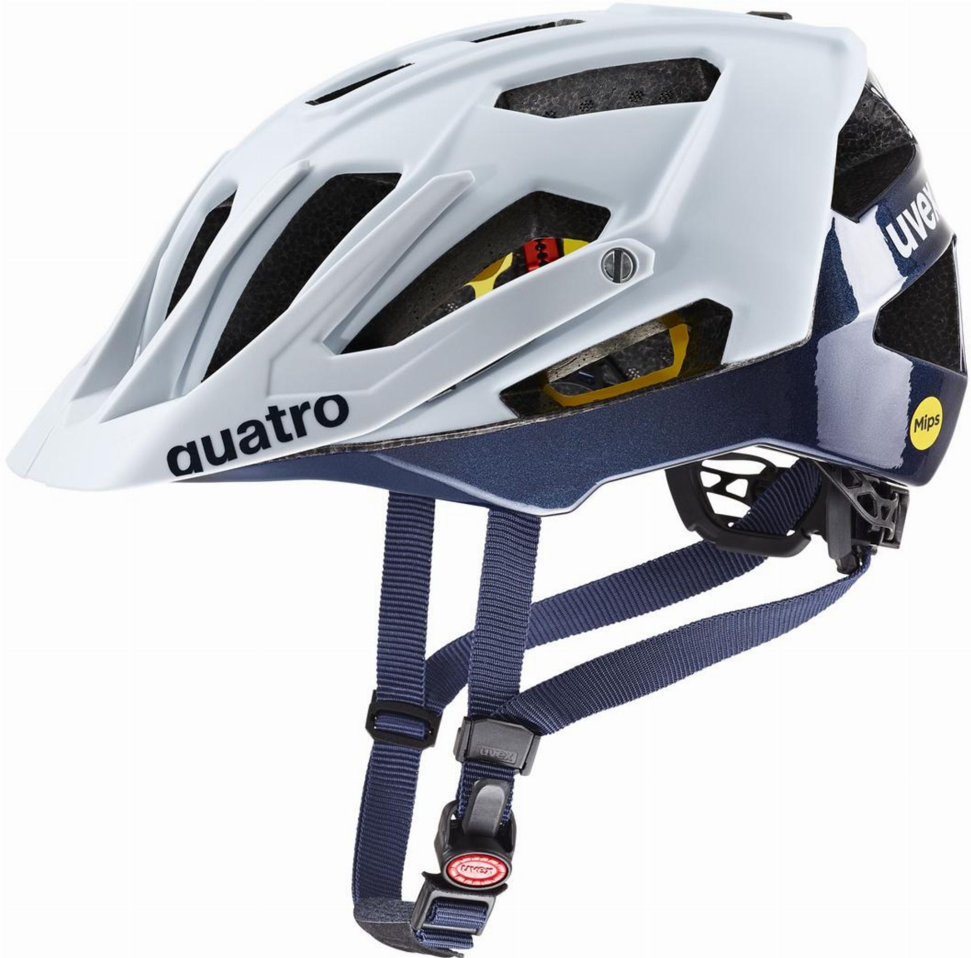 Uvex Quatro CC MIPS MTB-Helm cloud-deep space matt - 52-57 cm