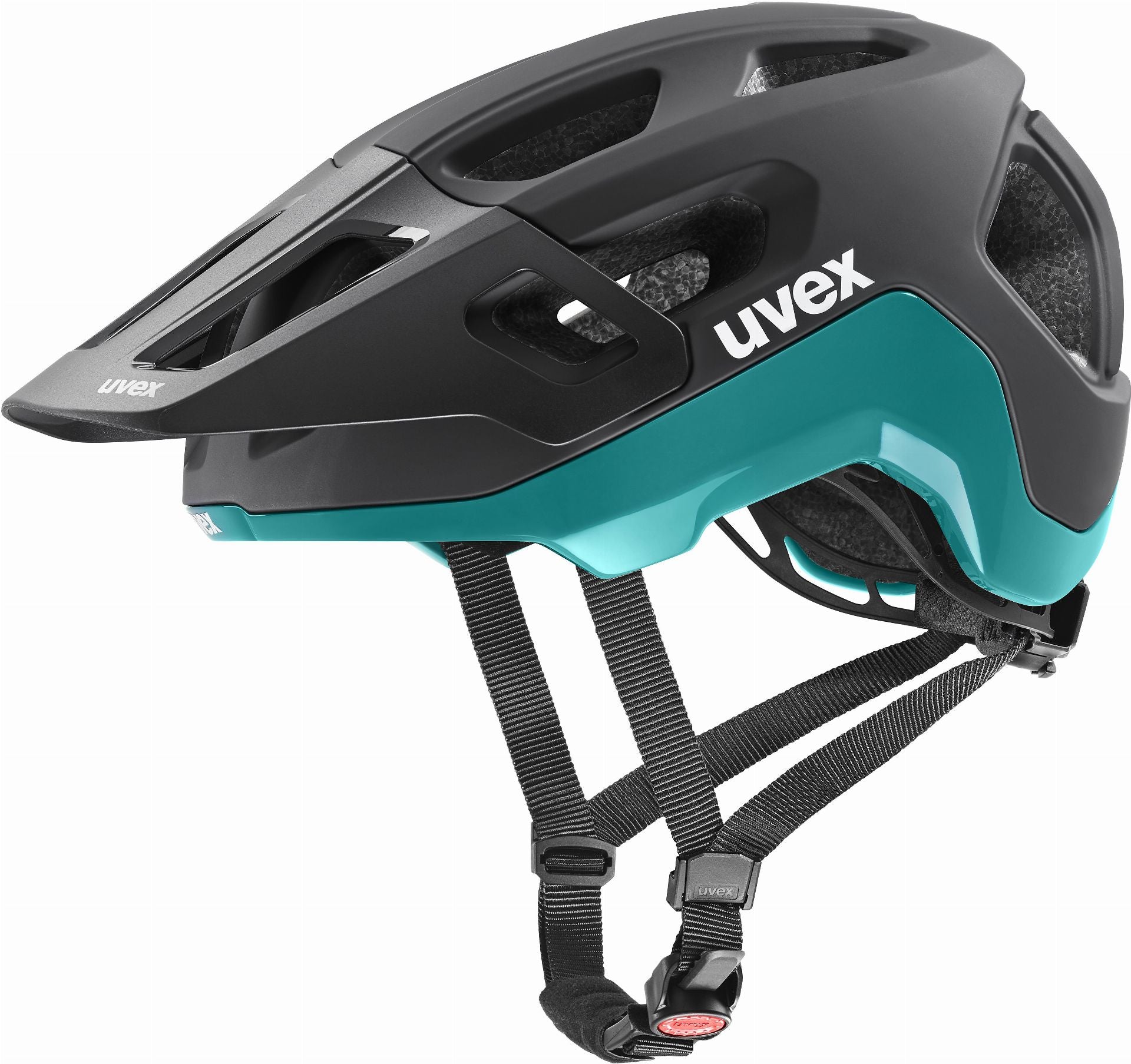 Uvex React MTB-Helm black-teal matt - 59-61 cm