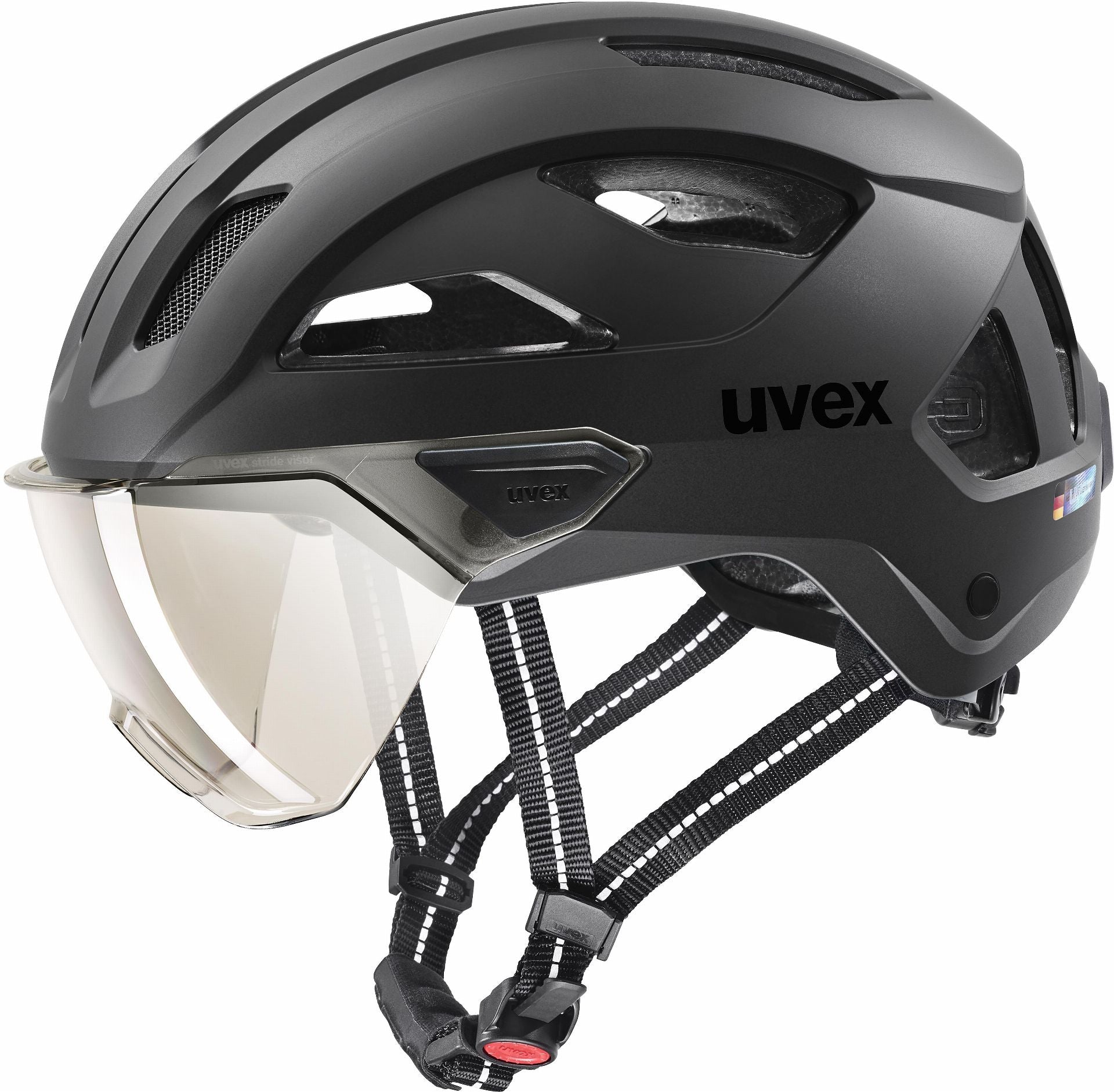 Uvex Stride Visor Helm black matt - 53-56 cm