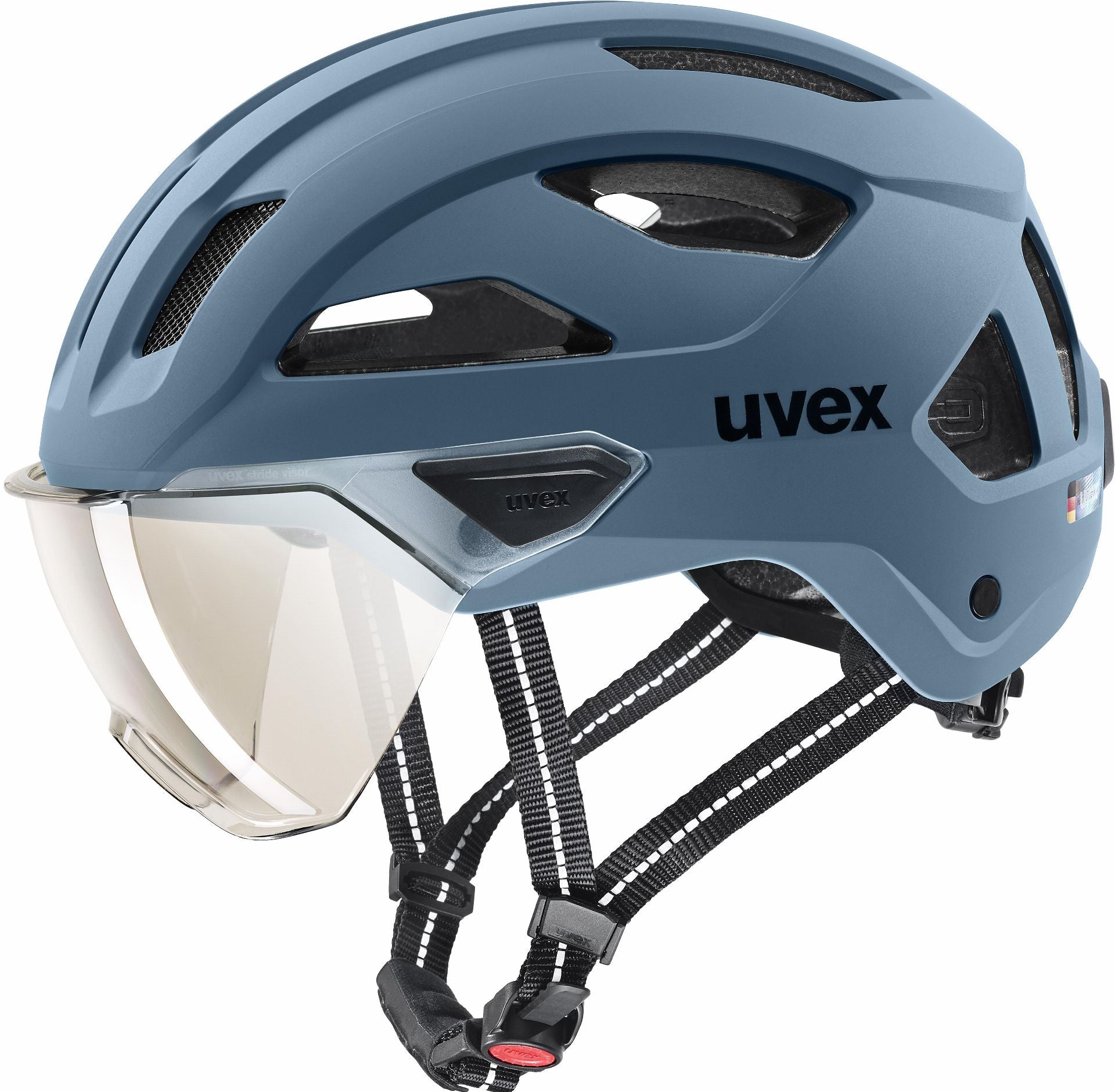 Uvex Stride Visor Helm stone blue matt - 53-56 cm