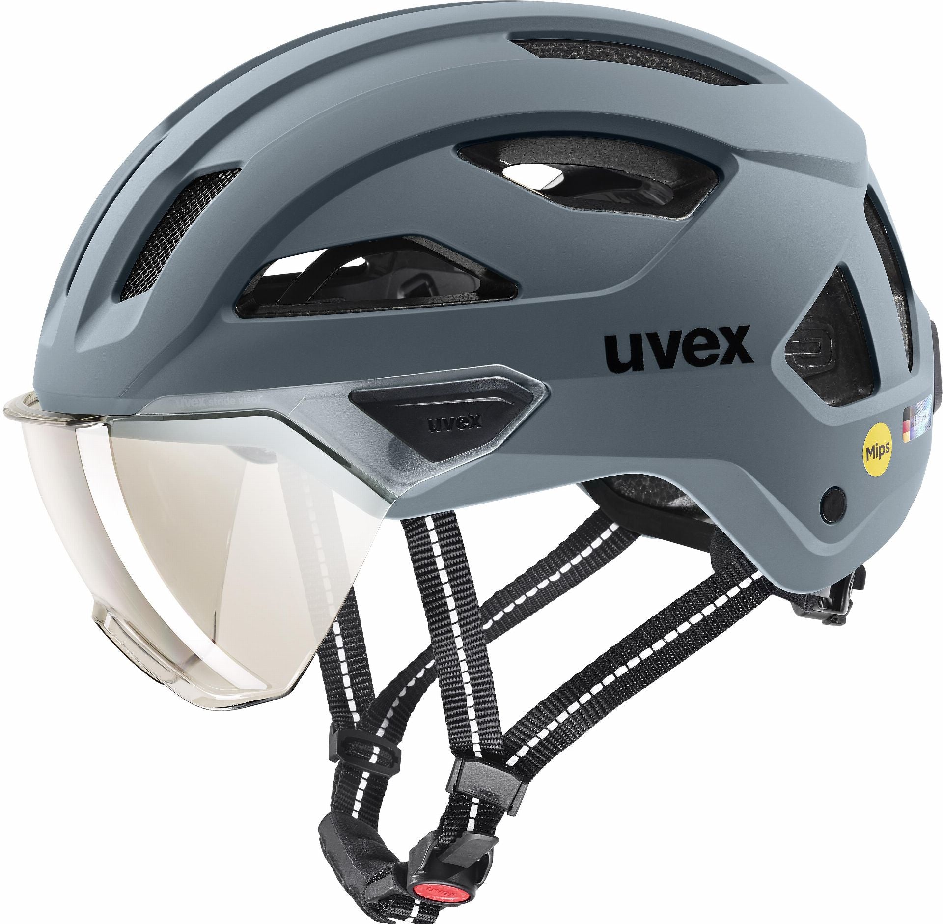 Uvex Stride Visor Mips Helm black matt - 59-61 cm