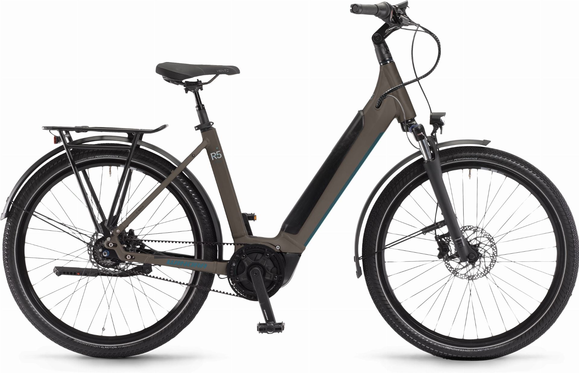 Winora Sinus R5f 625 Wh E-Bike Wave 27,5" peat matt - 46
