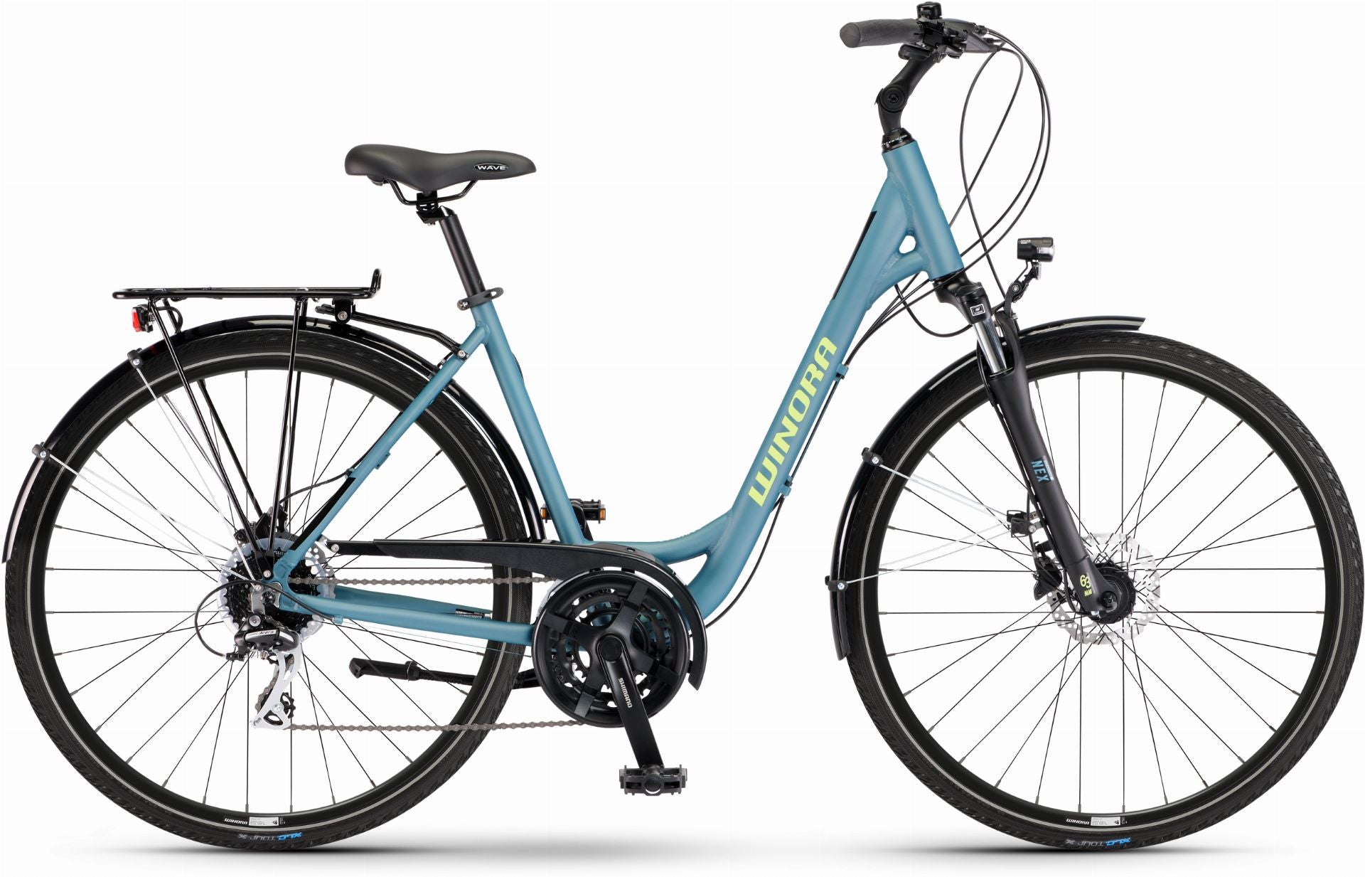 Winora Domingo 24 Trekkingrad Wave 28" cadet blue matte - 50