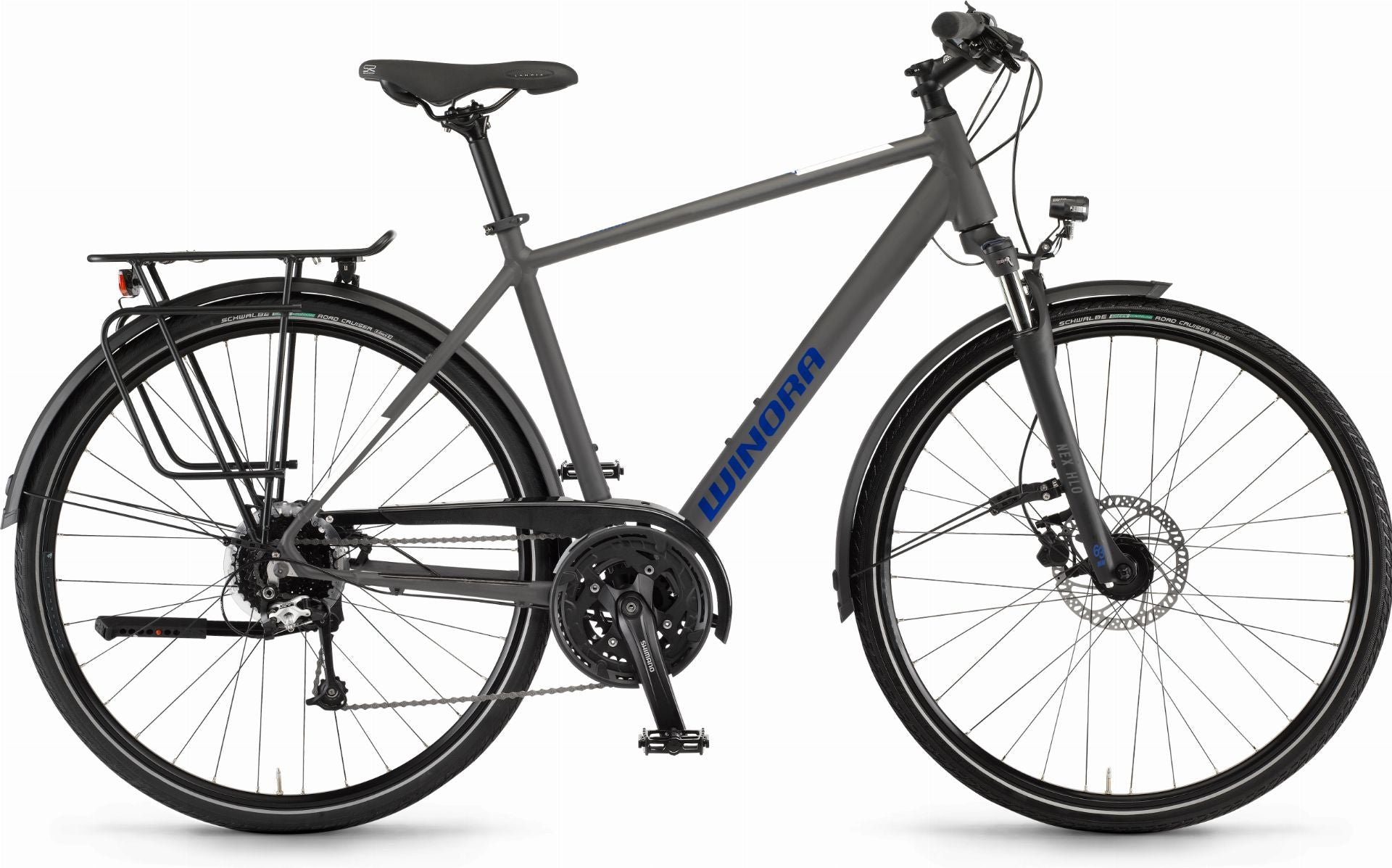 Winora Domingo 27 Trekkingrad Diamant 28" microchip grey matt - 56