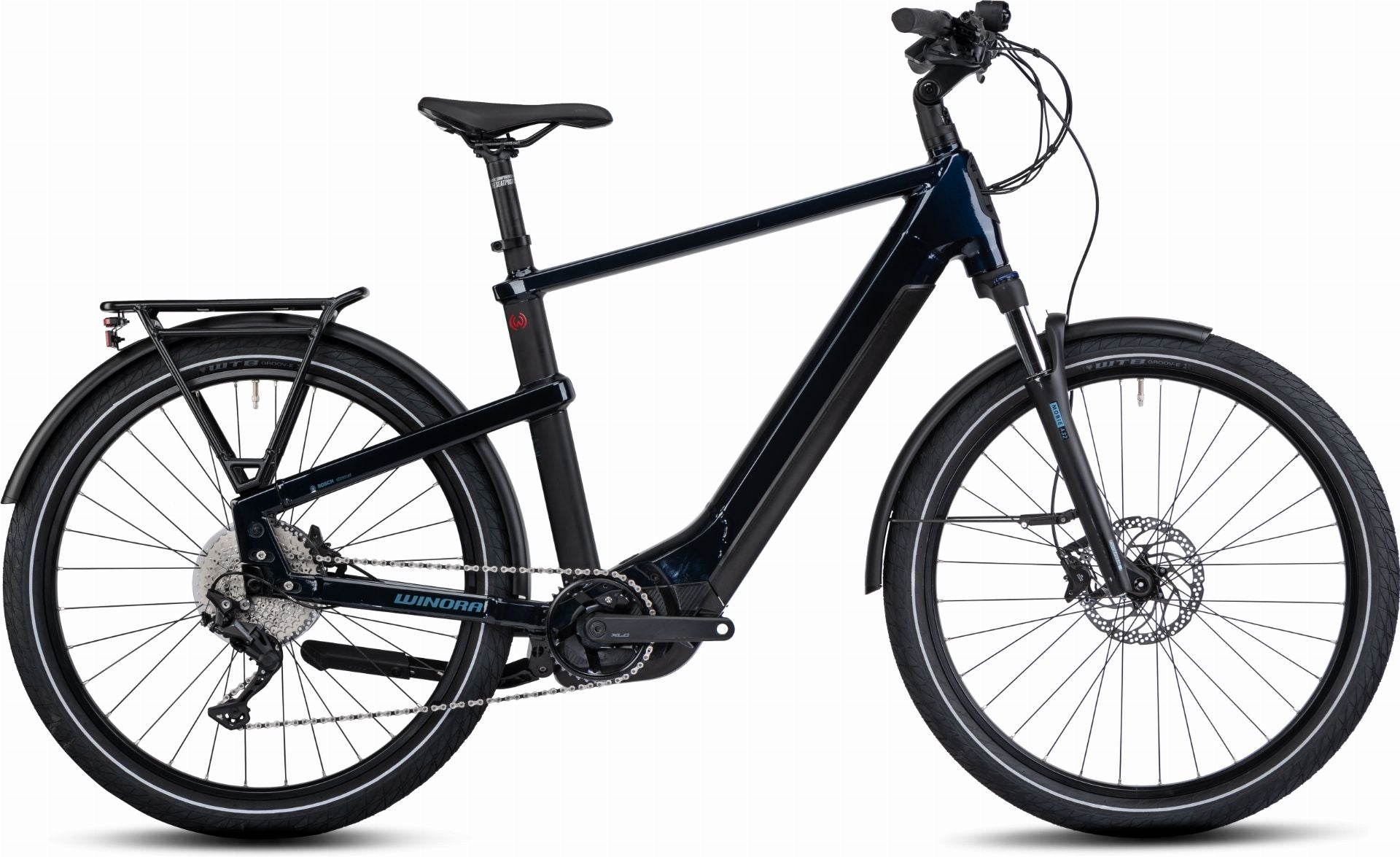Winora Yakun 10 750 Wh E-Bike Diamant 27,5" darkblue matt - 55
