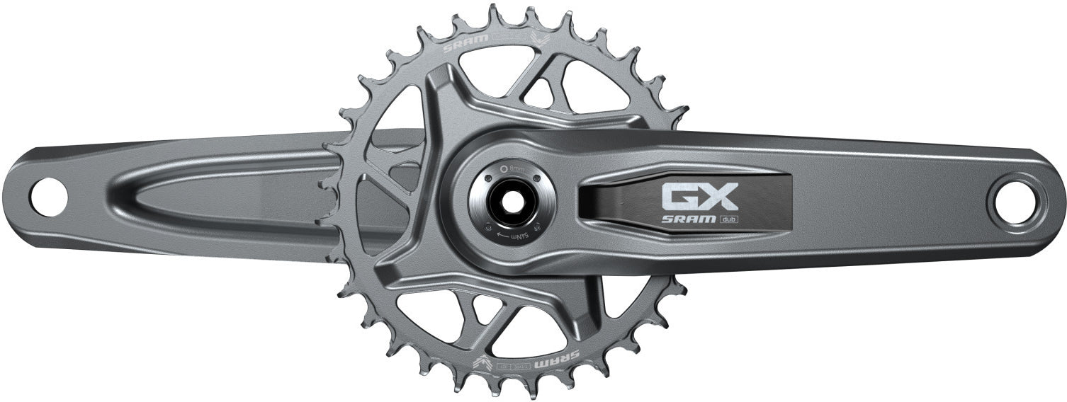SRAM GX Eagle T-Type Kurbelgarnitur 12-fach Direct Mount 32T ohne Innenlager, Q-Faktor 174 mm, CL55 darkpolar - 165 mm