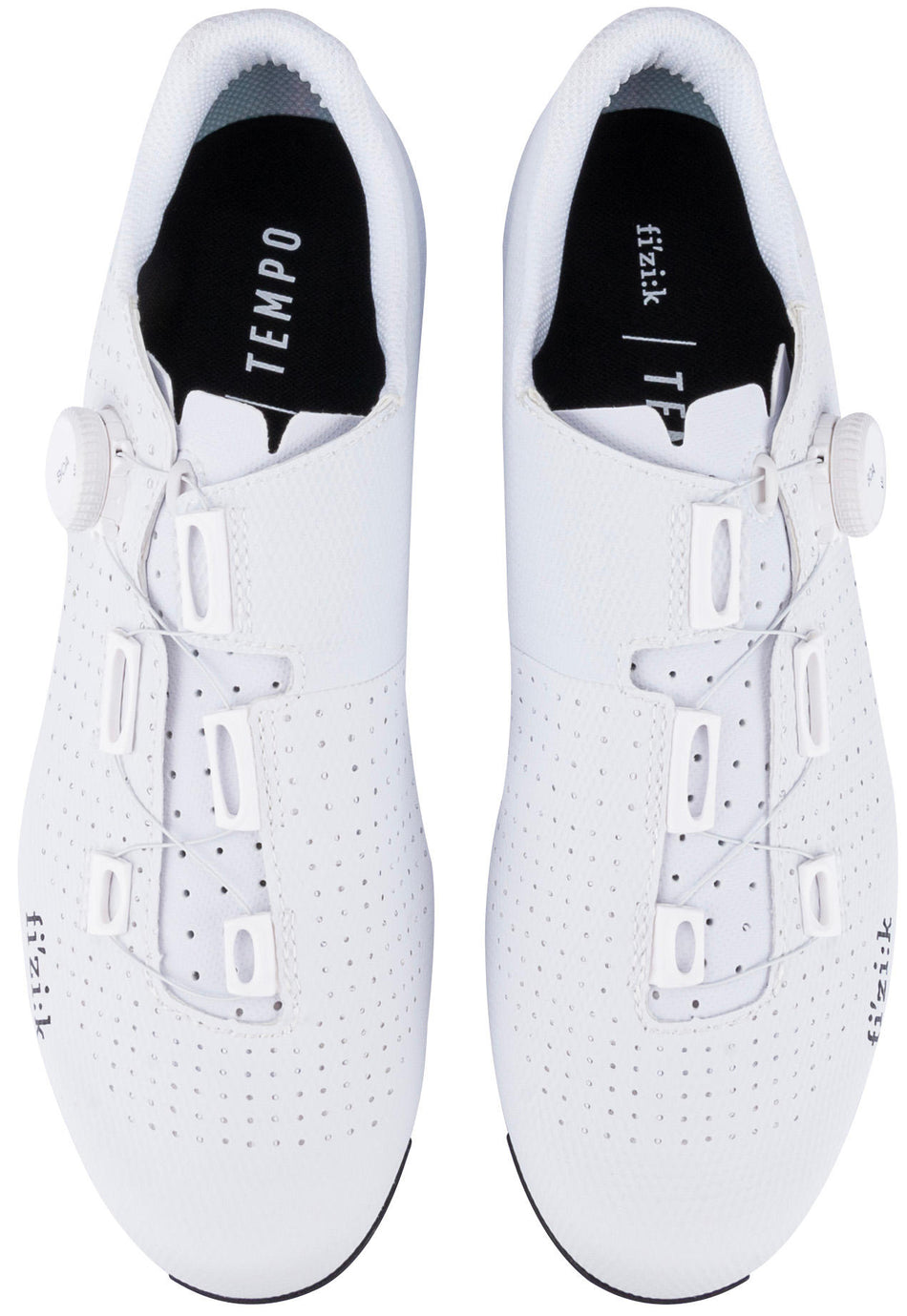 Fizik Tempo Decos Carbon Rennradschuhe white/white