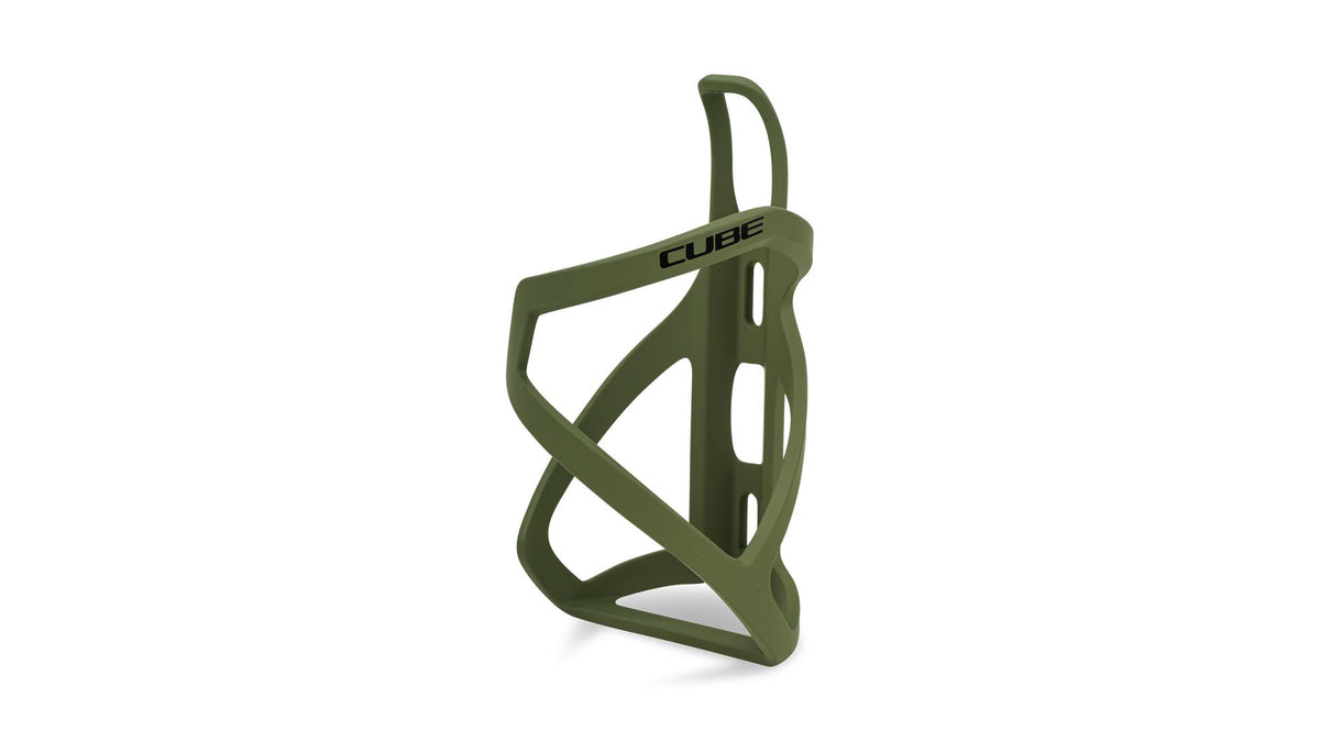 Cube Flaschenhalter HPP Left-Hand Sidecage matt olive ́n ́glossy black