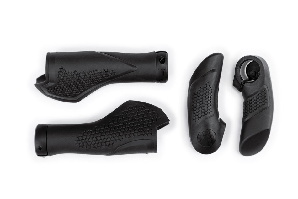 CUBE Natural Fit Griffe COMFORT Bar Ends Medium black´n´grey