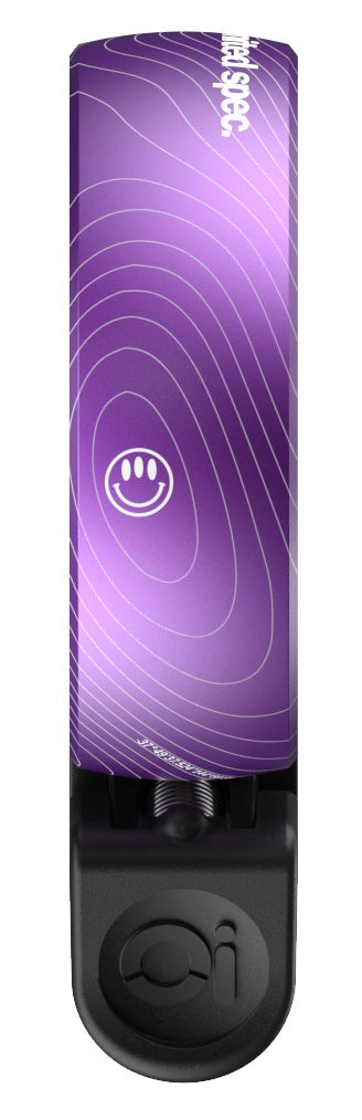 Knog Oi Classic Large Fahrradklingel Spec 001 Limited Collection 23,8 - 31,8 mm khaos purple/black