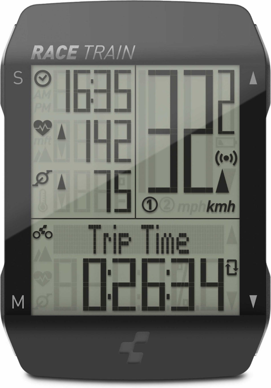 B-Ware - Cube Fahrradcomputer RACE TRAIN Set black´n´anthracite metallic (Gebrauchtware)