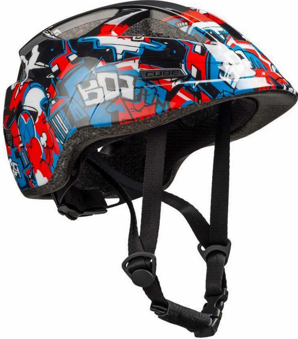 Cube Lume Helm black graffiti