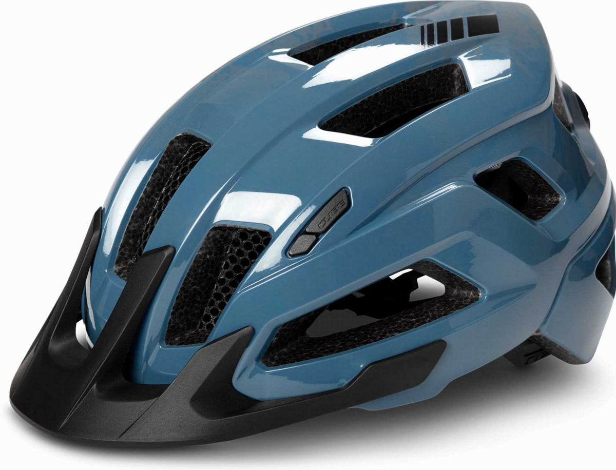 Cube Helm STEEP glossy blue - M/52-57 cm