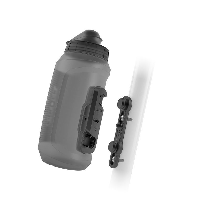 Fidlock Twist Compact Trinkflaschen Set inkl. magnet-mechanischem Flaschenhaltersystem 750 ml - transparent schwarz