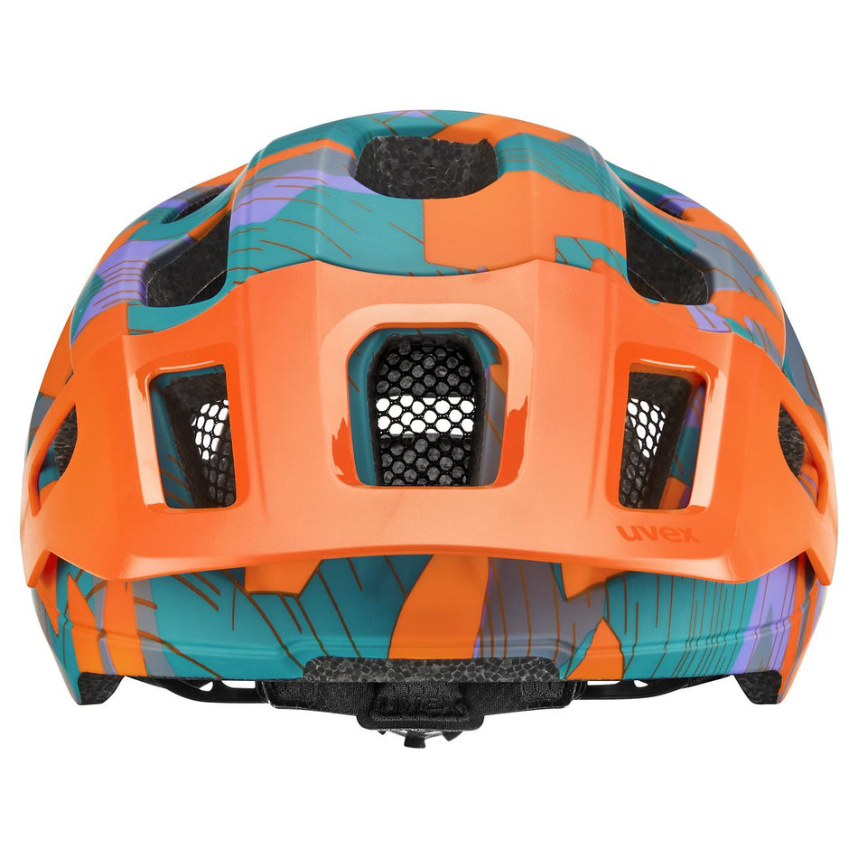 Uvex React Jr. Kinder-Helm papaya camo matt S (52-56 cm)