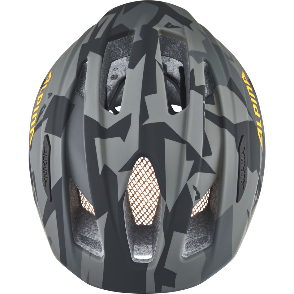 Alpina Pico Flash Kinder-Helm black-camo orange gloss 50-55 cm