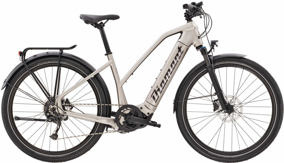 Diamant Zouma+ 500 Wh E-Bike Trapez 27,5" Iridiumsilber Metallic
