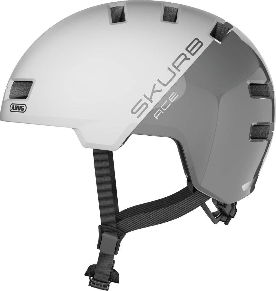 Abus Skurb ACE Helm silver white