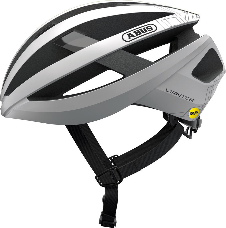 Abus Viantor MIPS Rennrad-Helm polar white