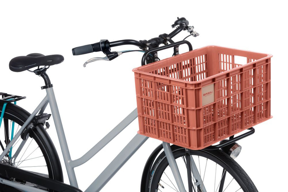 Basil Crate Fahrradkasten terra red