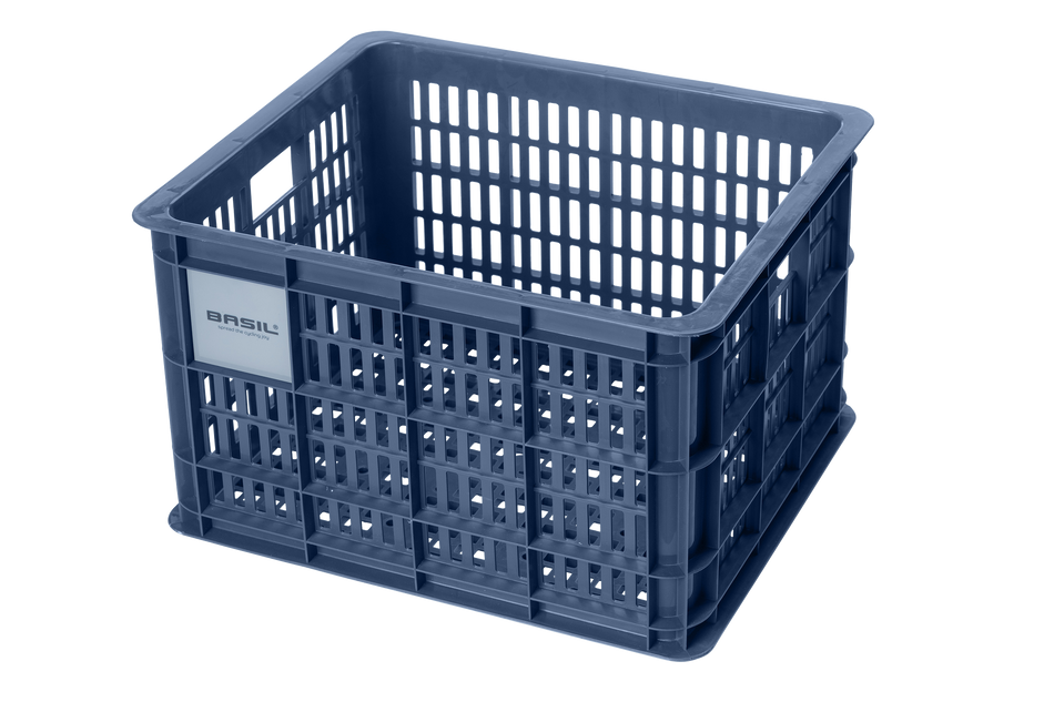 Basil Crate Fahrradkasten bluestone