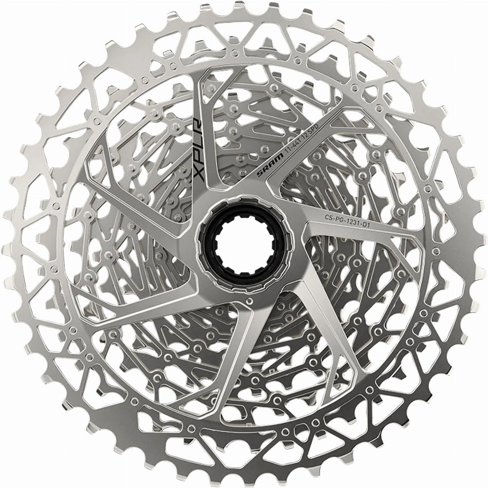 SRAM PG-1231 Kassette 12-fach 11-44 Zähne, HG-Body, silber