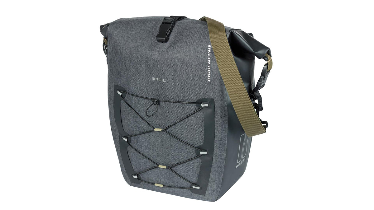 Basil Miles Einzeltasche Navigator Storm MIK Studs L, 25-31 ltr. schwarz