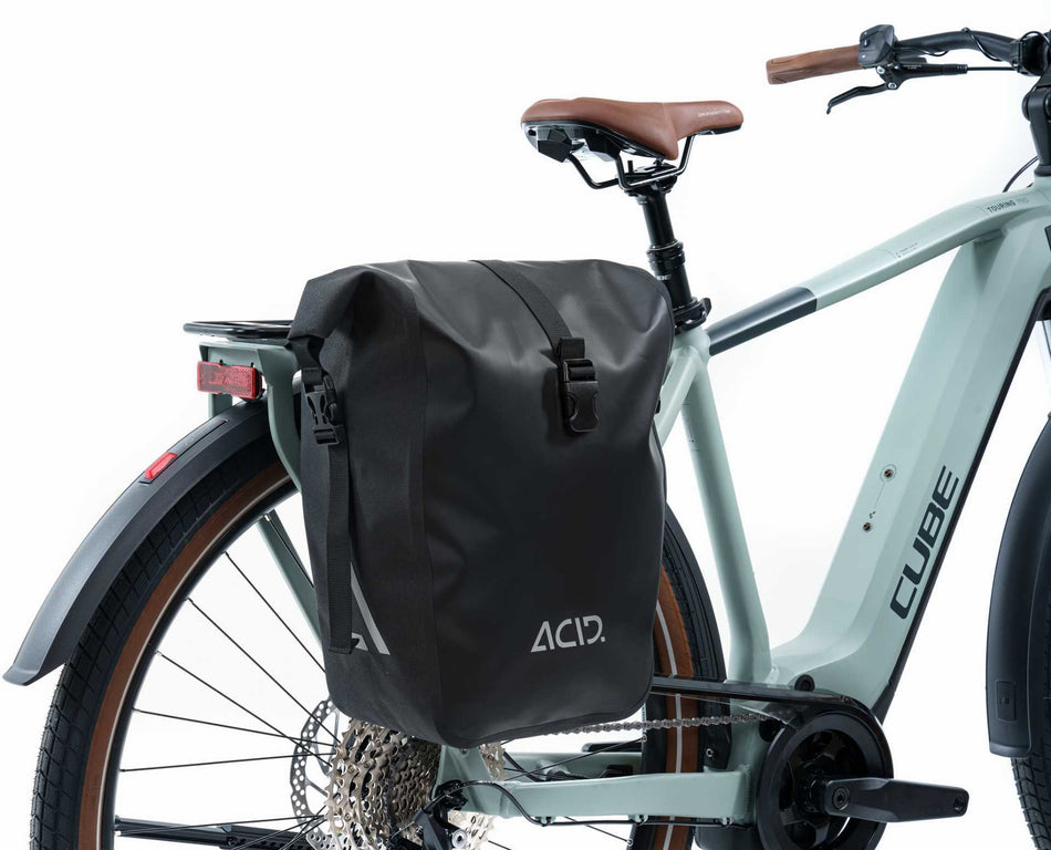 Acid Gepäckträgertasche Travlr Pure black 15 L