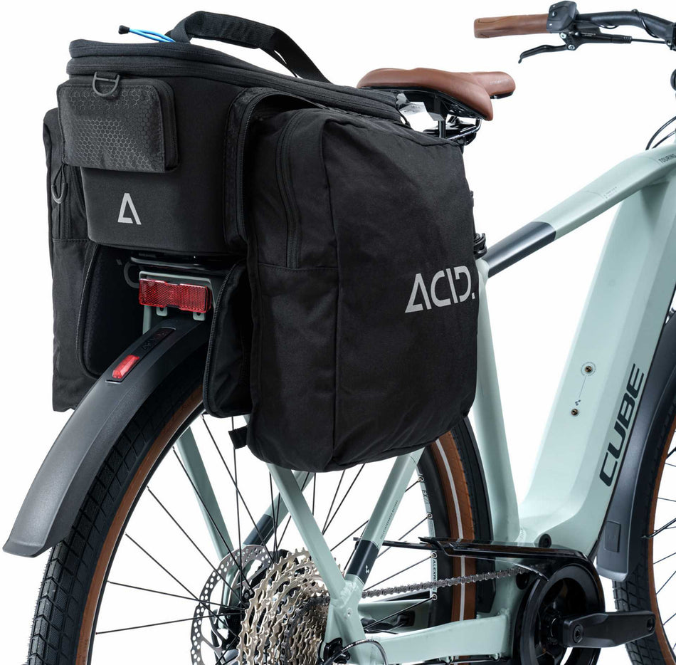 Acid Gepäckträgertasche Trunk City RILink black 8 + 16 L