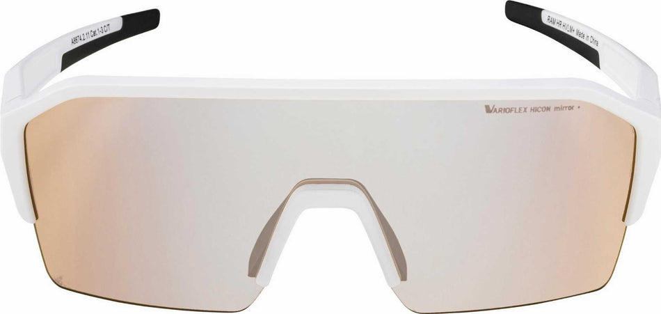 Alpina Ram HR Q-Lite V Sportbrille white matt/mirror blue