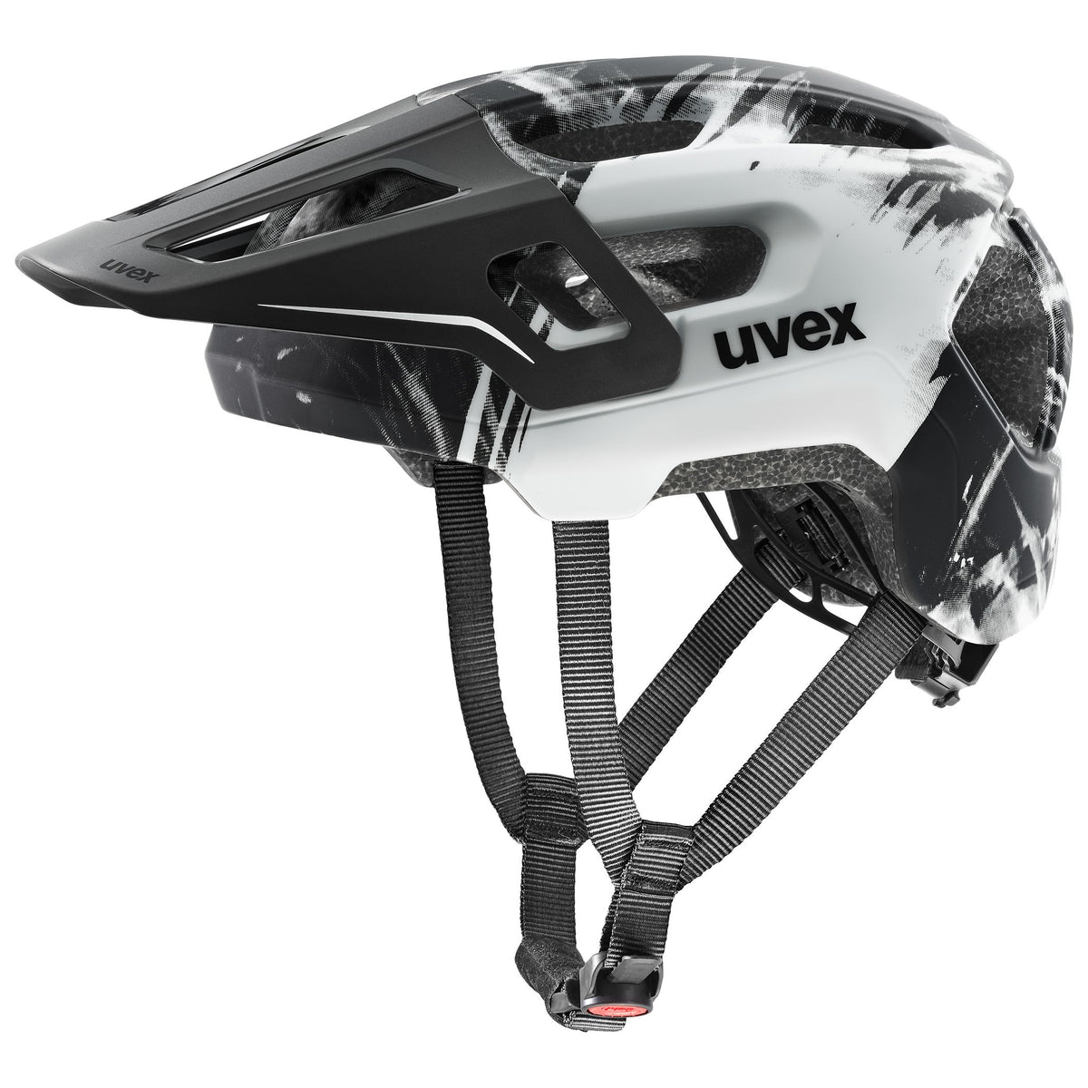 Uvex React Jr. Fullface Kinder-Helm black-white matt S (52-56 cm)