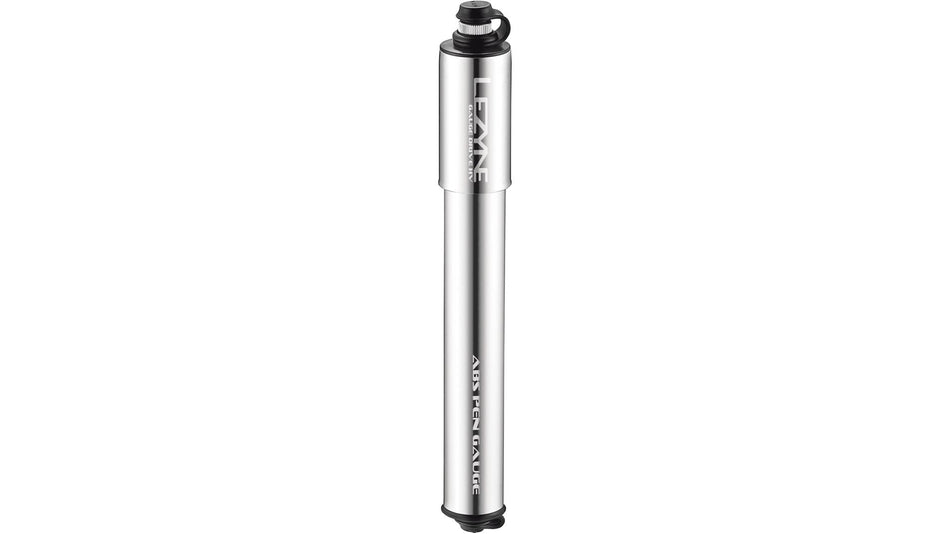 Lezyne Fahrrad Minipumpe Gauge Drive HV-M silber-glänzend
