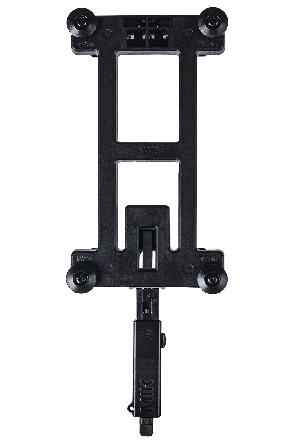 Basil Mik 2.0 Adapterplatte schwarz f. abnehm. Fahrradzubehör