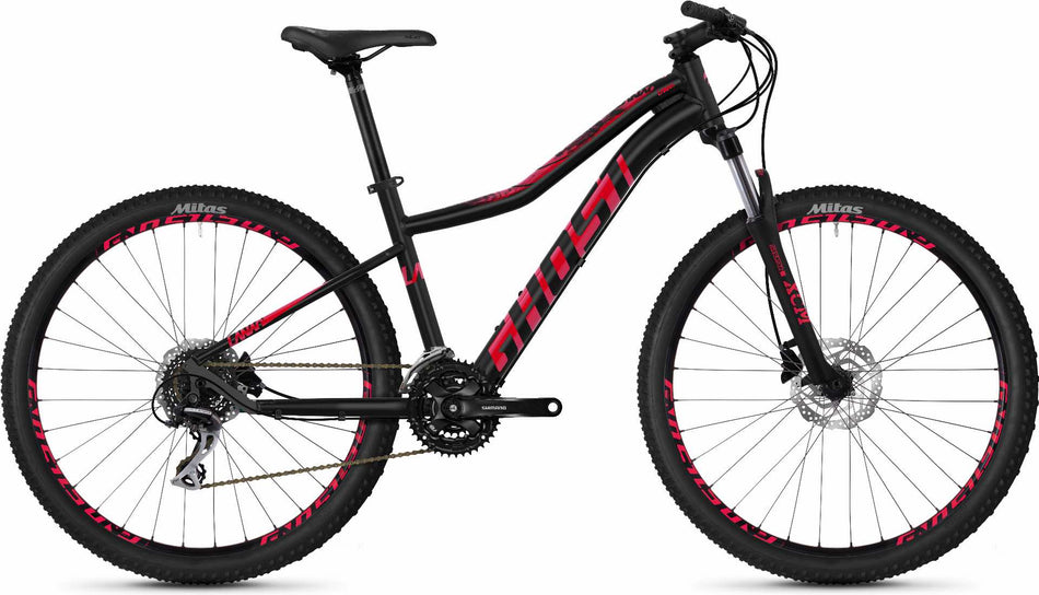Ghost Lanao 3.7 AL W 27,5" MTB-Hardtail jet black / ruby pink