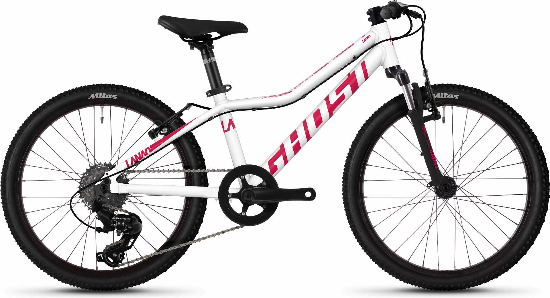 Ghost Lanao 2.0 AL W Kinderrad 20" star white / ruby pink