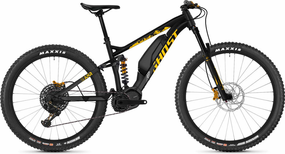 Ghost Hybride SLAMR S3.7+ AL U E-Bike 29" night black / spectra yellow / iridium silver