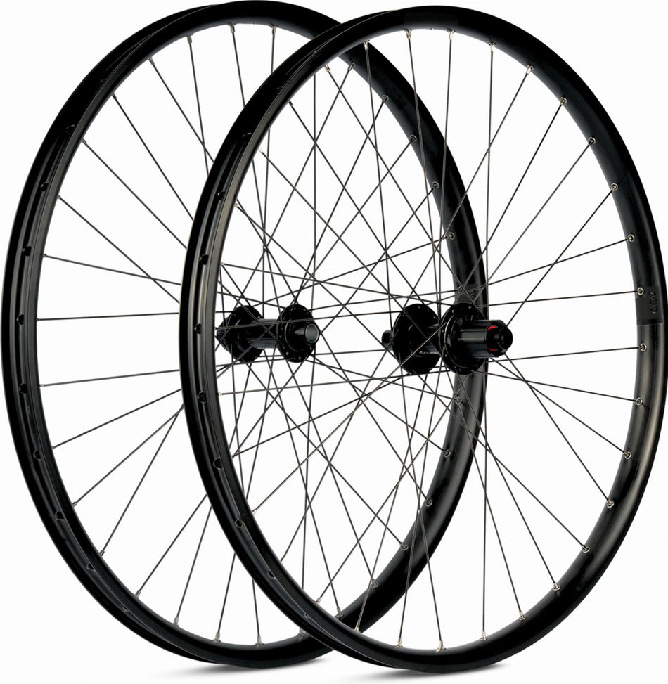 Acid Laufradsatz 27,5" MTB/Trekking CMPT HPA 32H 6-Bolt VR 5x100/HR 5x135 QR HG black 584 x 30