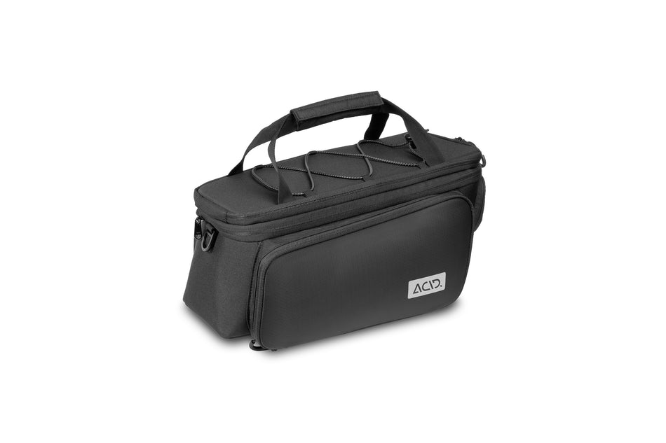 Acid Gepäckträgertasche Trunk City RILink black 8 + 16 L (schwarzes Gummiband)
