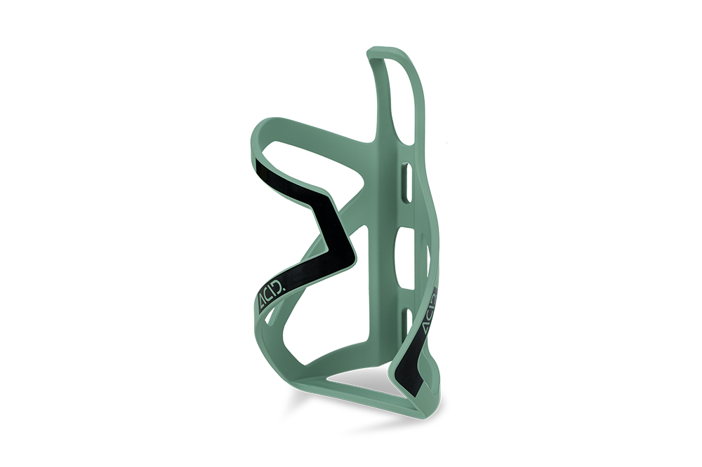 Acid HPP Sidecage Flaschenhalter matt green ́n ́glossy black