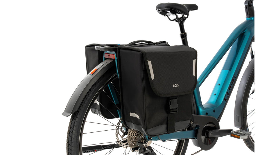 Acid Seitentasche City Classic Double black 15 L + 15 L