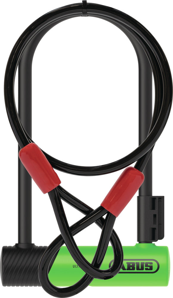 Abus Ultra 410K/170HB Bügelschloss mit Halter SH34 + Cobra 10/120 green 230 mm