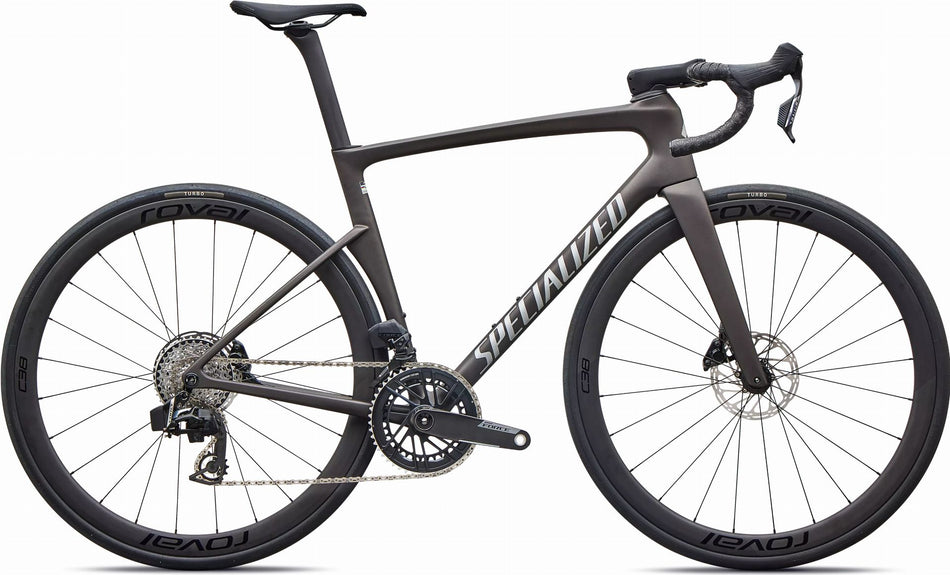 Specialized Tarmac SL9 Expert AXS Rennrad Diamant 28" Satin Warm Smoke Metallic/Silver Dust
