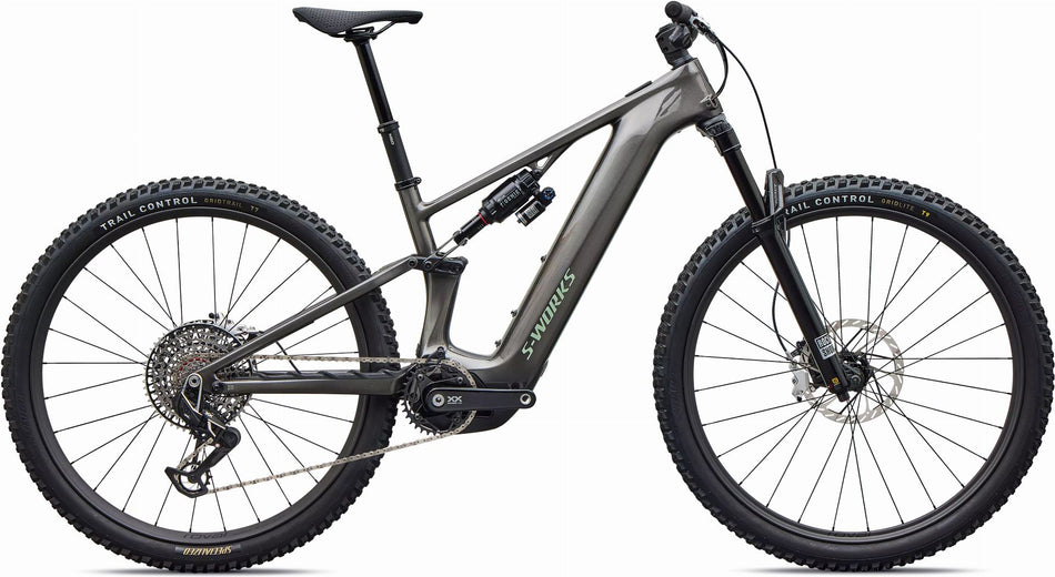 Specialized S-Works Turbo Levo R 900 Wh E-Bike Fully 29" Gloss Warm Smoke/Pistachio