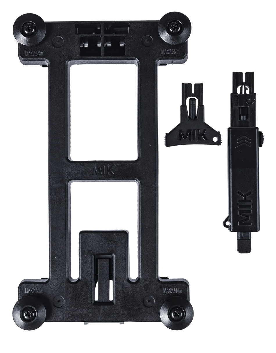 Basil Mik 2.0 Adapterplatte schwarz f. abnehm. Fahrradzubehör