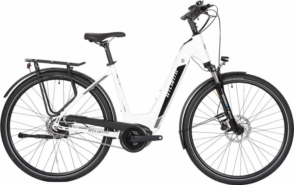 B-Ware - Atlanta Rückenwind IN 1.0 RT E-Bike Wave 500 Wh 28" weiß/schwarz dunkelgrau glanz (Gebrauchtware)