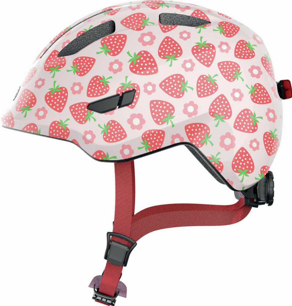 Abus Smiley 3.0 LED Kinder-Helm rose strawberry
